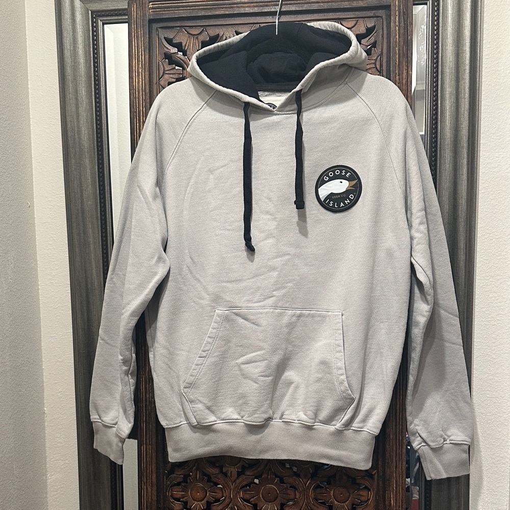 Gray Men's Goose Island Hoodie